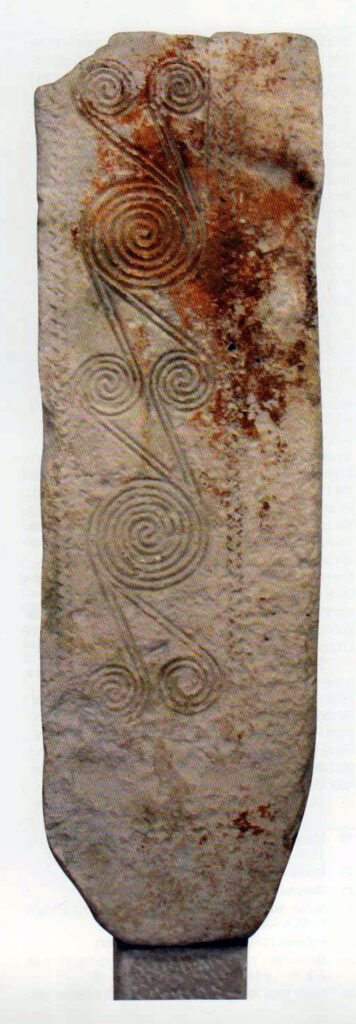 La stele con il motivo a spirali da Nesazio (VI secolo a.C.)