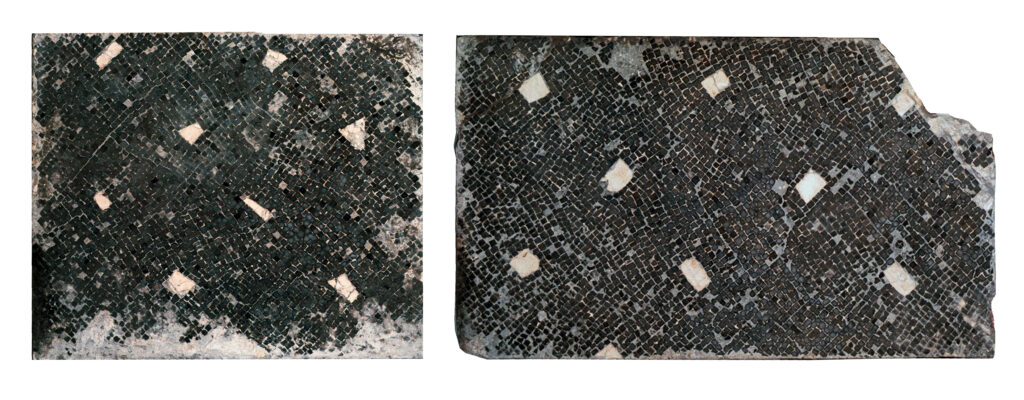 Pavimento del vano di sosta panoramica M a tessellato nero